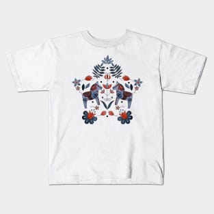 Scandinavian Folklore Dala Horse Kids T-Shirt